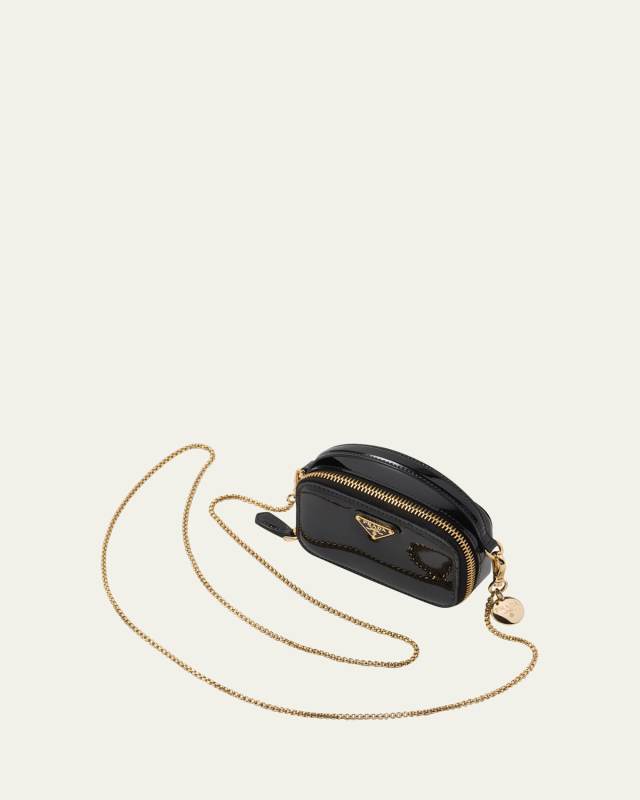 Box Patent Leather Crossbody Bag